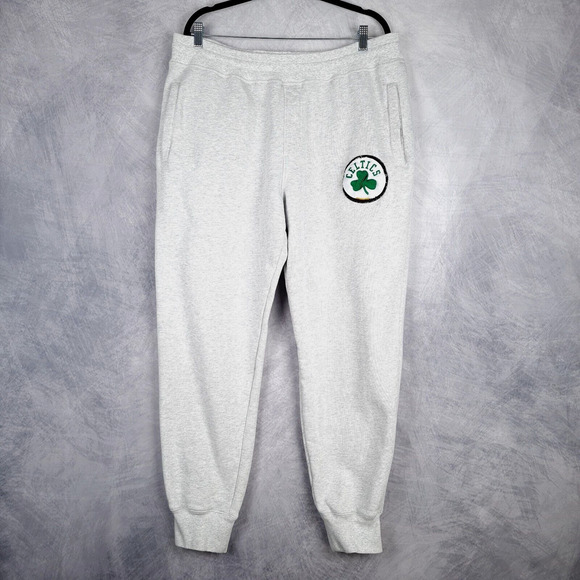 Rowing Blazers Celtics Joggers Mens XXL Gray Terry Elastic Waist Sweatpants - Picture 1 of 16